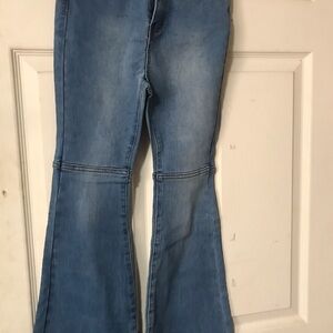 Women's Blue Flared Jeans